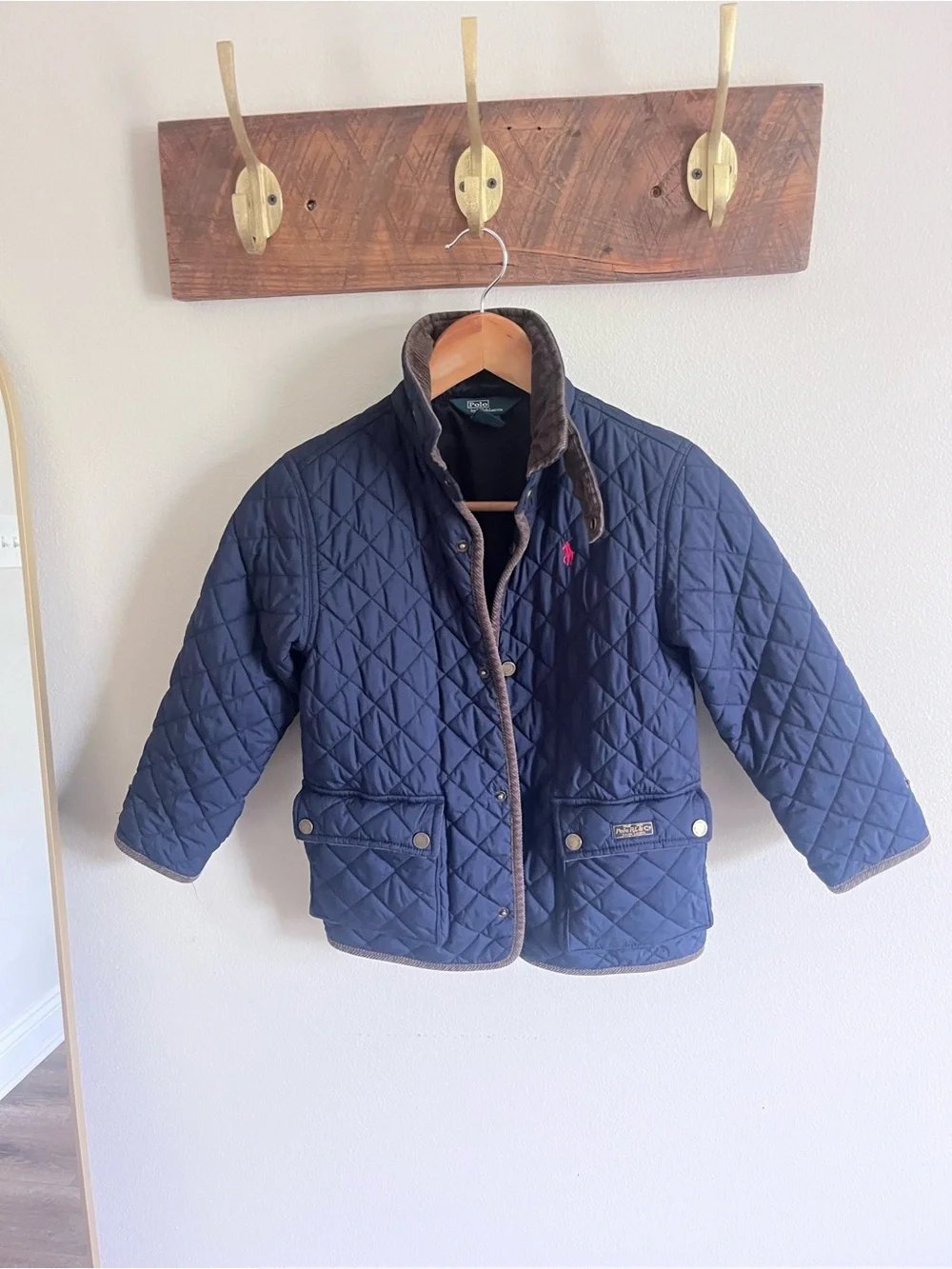 Ralph Lauren kids Quilted Navy Jacket